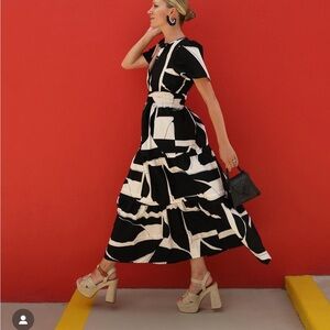 Maeve Black and White Maxi Dress NEW with tags
Size M